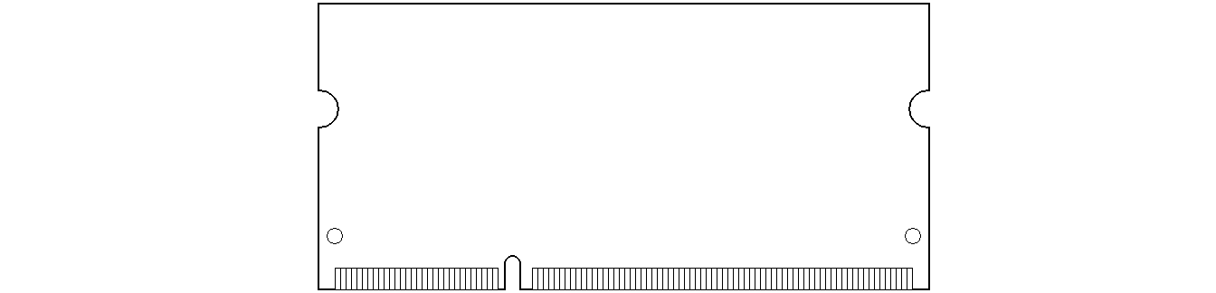 200-contact SO-DIMM for DDR SDRAM